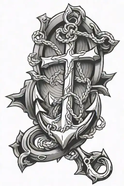 Cross And Anchor
