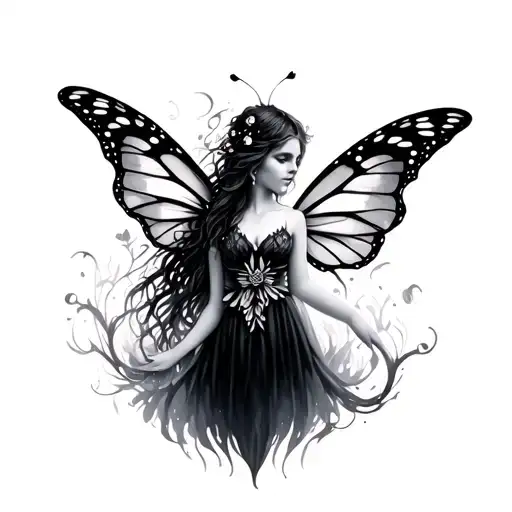 Fairy With Butterfly Wings
