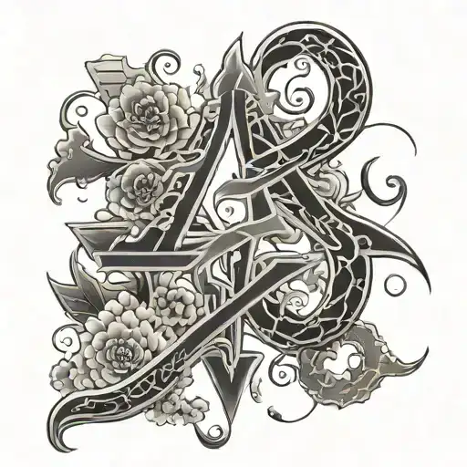 Japanese Alphabet Representing Eternal Love