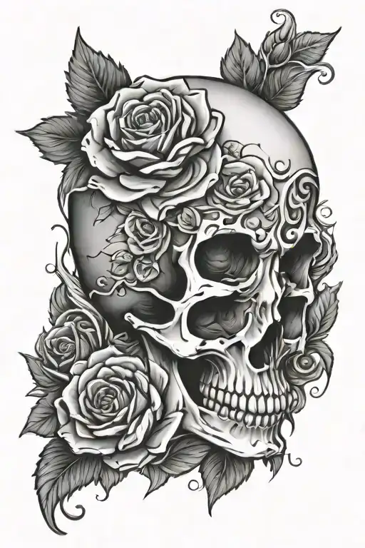 Skull And Roses