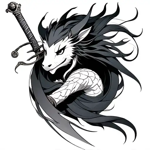 Mulan Mushu And A Sword