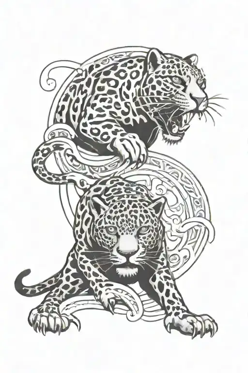 Yin Panther Yang Jaguar Warrior