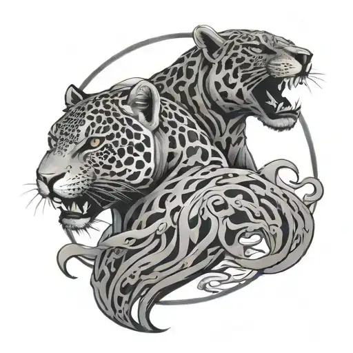 Yin Panther Yang Jaguar Warrior