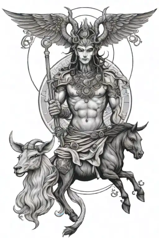 Capricorn And Saturn And Karma And Opento Change Figure In Middle
