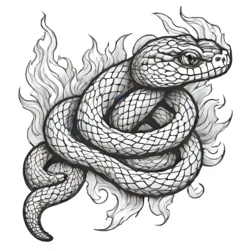 Snake On Fire