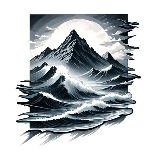 Ocean And Mountain
