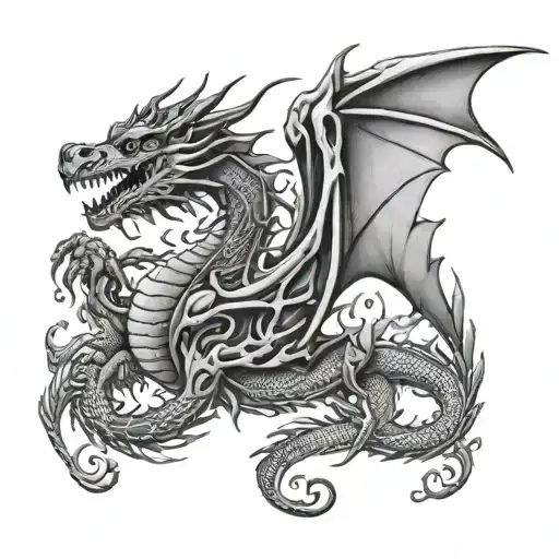 Smoke Dragon Intertwined