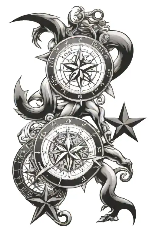 Star Signs With Triathlon Figures