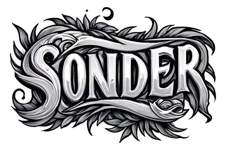 Fether With The Word Sonder