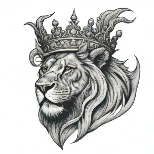 Heat Of A Lion Wearing Thorn Crown