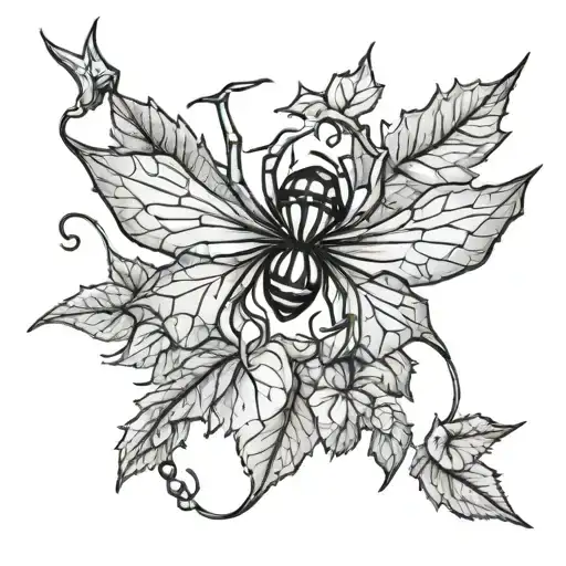 Ivy And Spider Hanging