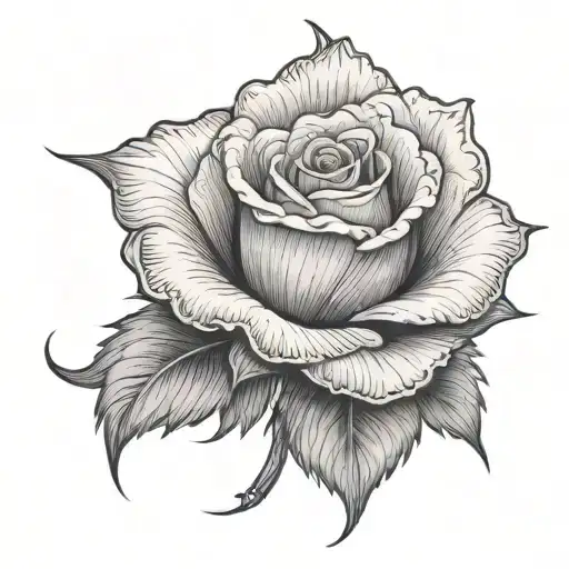 Rose And Smoke Forming The Shape