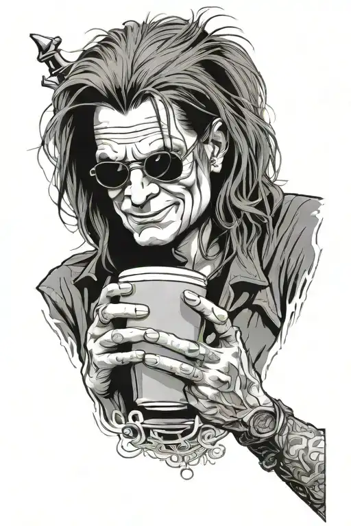 Ozzy Osbourne Drinking Coffee Not Scary