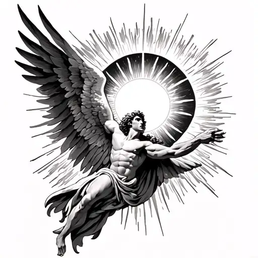 Icarus Reaching To The Sun