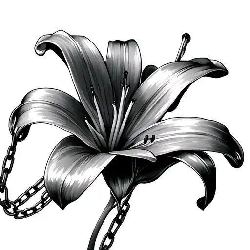 Lily Flower With Chains