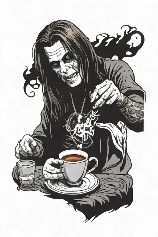 Ozzy Osbourne Drinking Coffee Not Scary