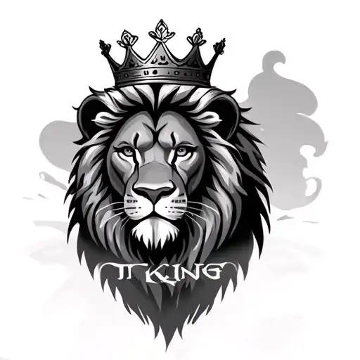 Lion King With Crown With The Name