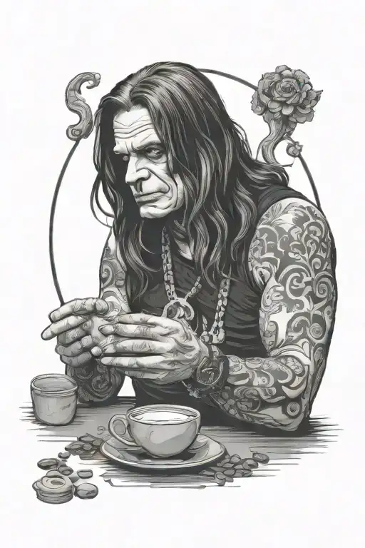 Ozzy Osbourne Drinking Coffee Not Scary