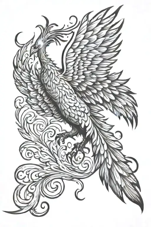 Rising Phoenix Bird