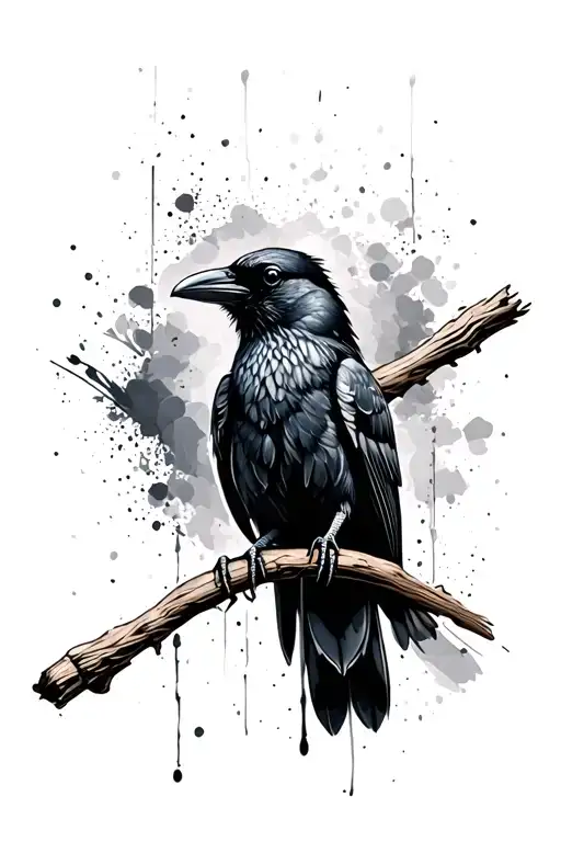 Crow On Stick