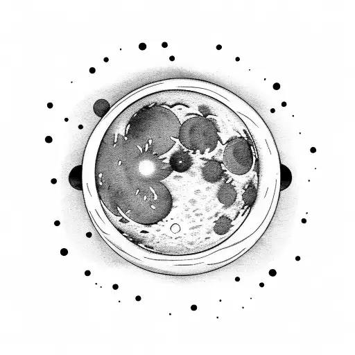 Moon Phases In A Straight Line