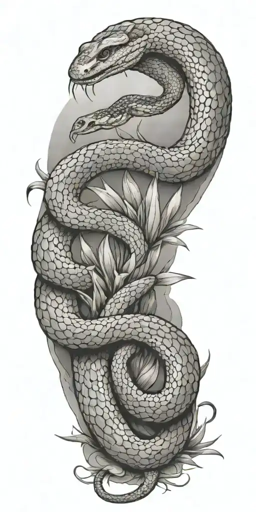 Desert Theme With Rattlesnake