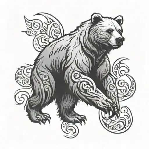 Bear And Scorpio Zodiac Sign