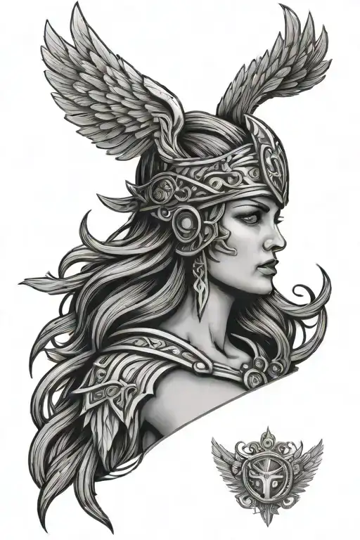Valkyrie With Laurel Wreaths
