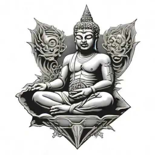 Alien Buddha Pyramid