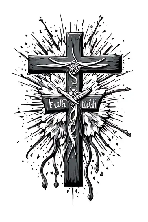 Cross With Faith Written