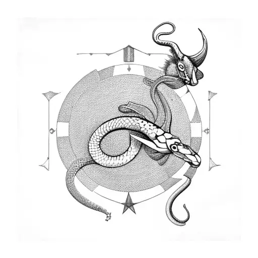 Sagittarius With A Snake Involved