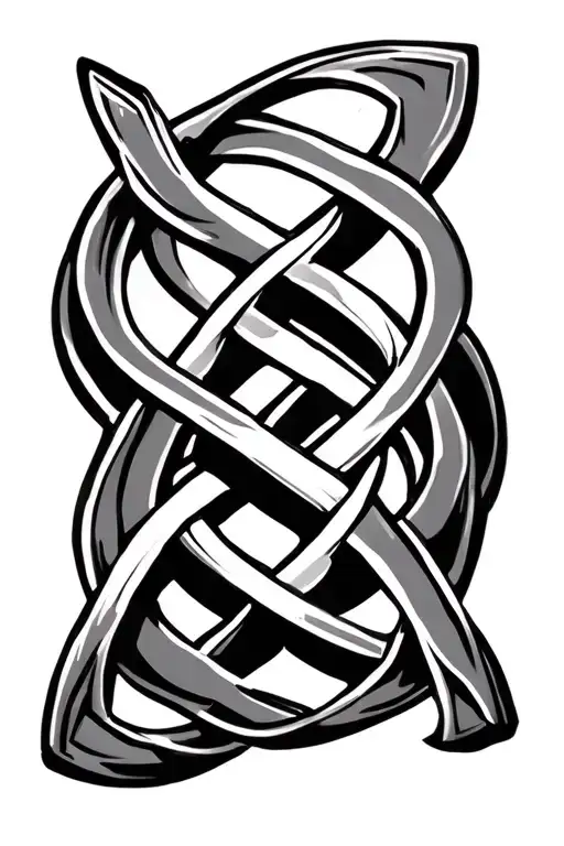 Viking Tribal Celtic Knot Intertwined