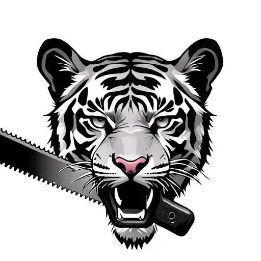 A Tiger With A Saw For A Body