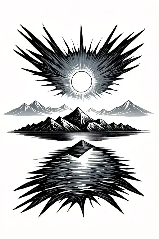 Sun Rising Over Mountains Incorporate God