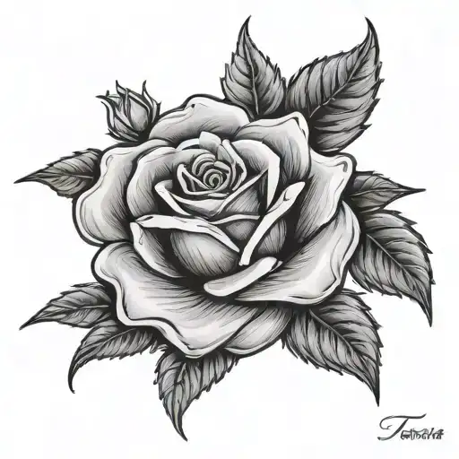 Teresa Name With A Rose