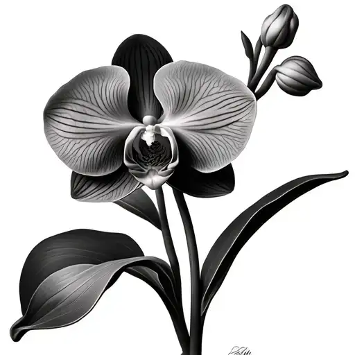 Single Stem Orchid Using Josephine As The Stem