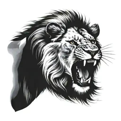 Lion Roaring