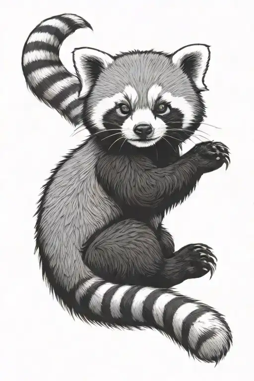 Red Panda Standing Tall