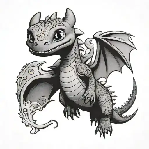 Tattoo From The Cartoon How To Train A Dragon