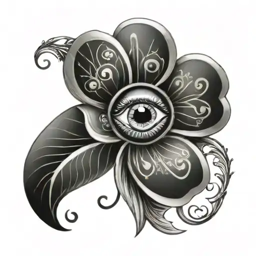 4 Leaf Clover Evil Eye