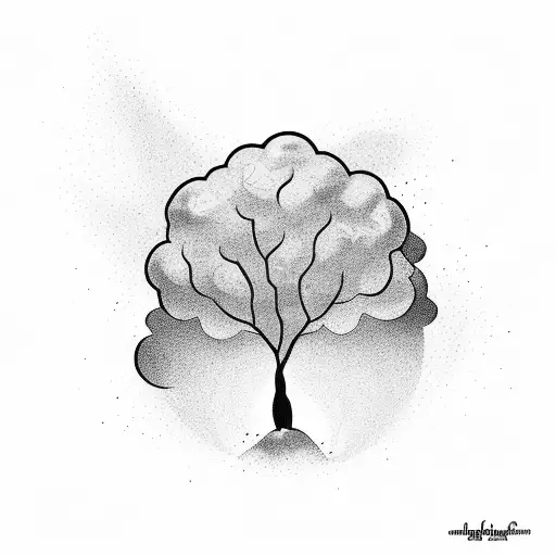 Black Woman Holding Sand That Has A Tree Coming Out Of It