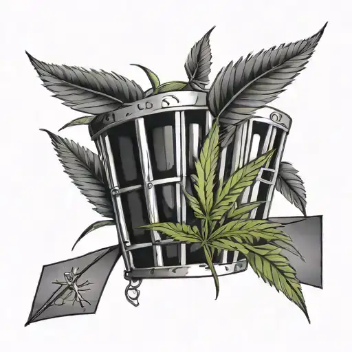Marijuana Animation Free The Plant In Jail Cell With Bars