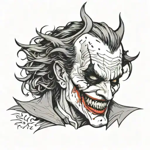 Joker Tattoo Not Fein Batman But A Real Joker With The Deep Meaning About How Psycho I Am