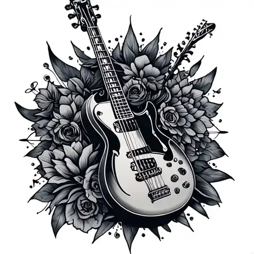 Music Saved My Life Tattoo Dark Concept