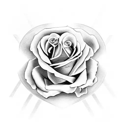 Roman Numerals With Roses Around And Something Incorporating A Baby