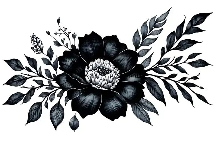 Minimalist Tattoo Floral