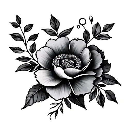Minimalist Tattoo Floral