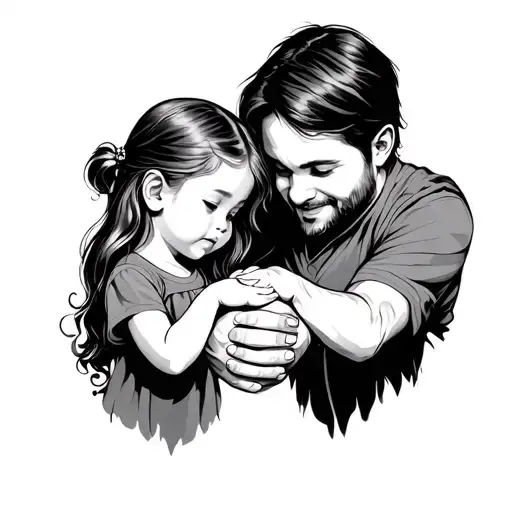 Father Holding Daughters Hand I Didnt Give You Life But Life Gave Me You