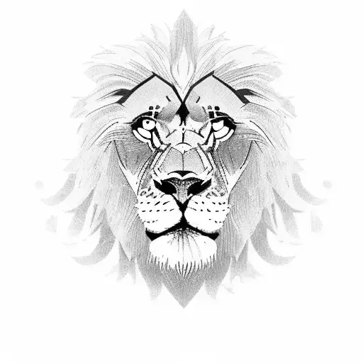 A Weightlifting Lion With Barbells As Its Mane