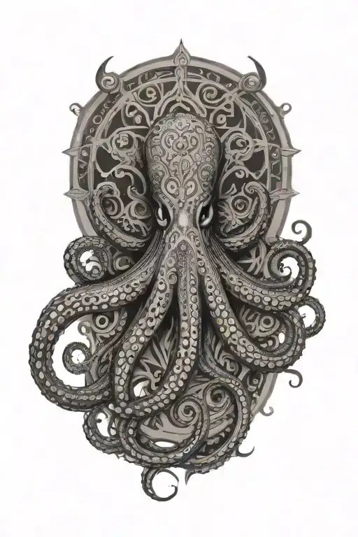 Mandala Octopus Wrapped